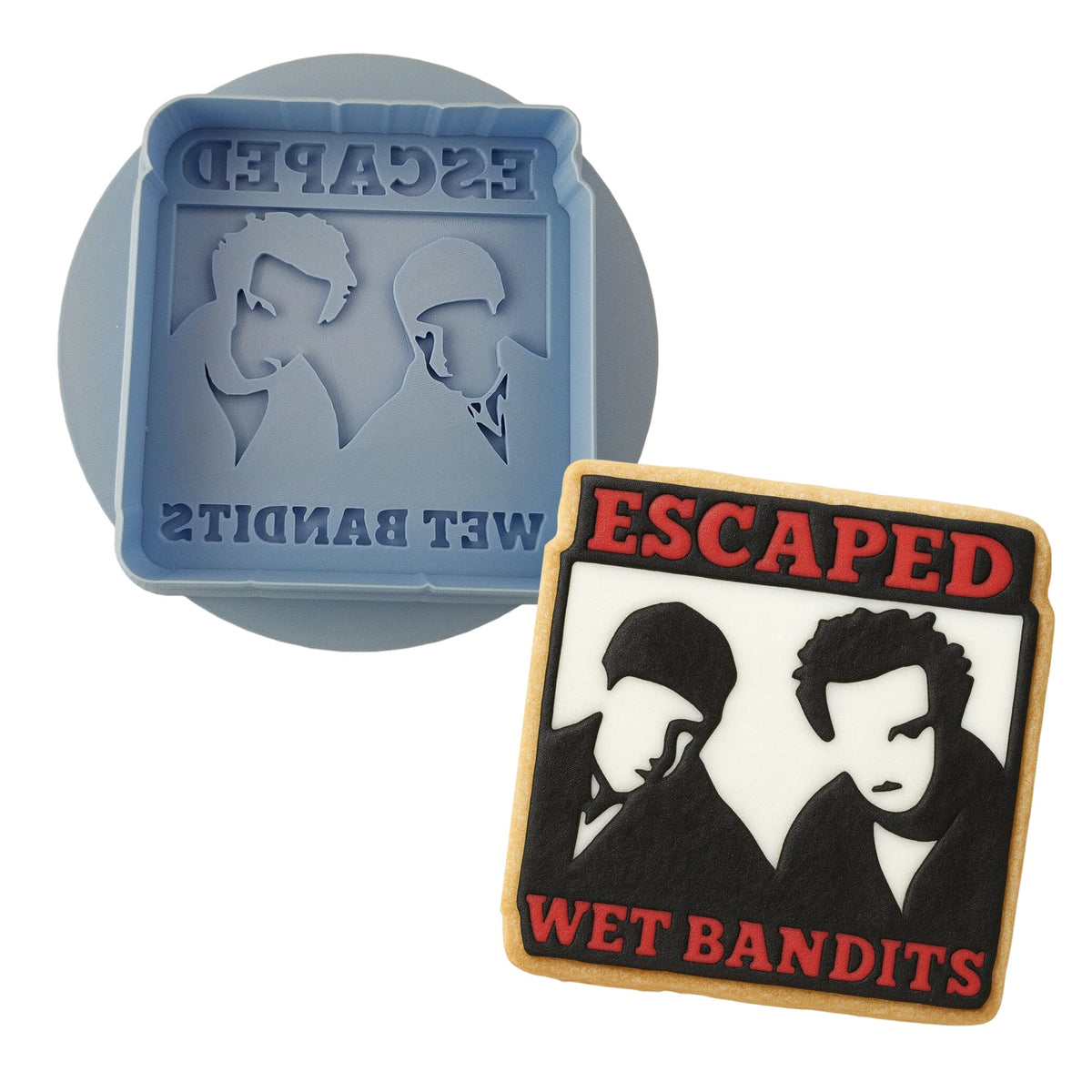 Escaped Wet Bandits Cookie Cutter | Stamp | Stencil Xmas / Winter / NYE Cookie Cutter Lady 