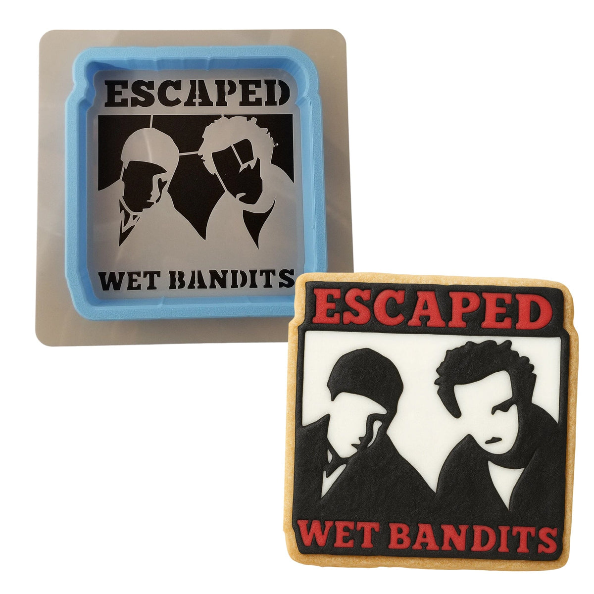Escaped Wet Bandits Cookie Cutter | Stamp | Stencil Xmas / Winter / NYE Cookie Cutter Lady 