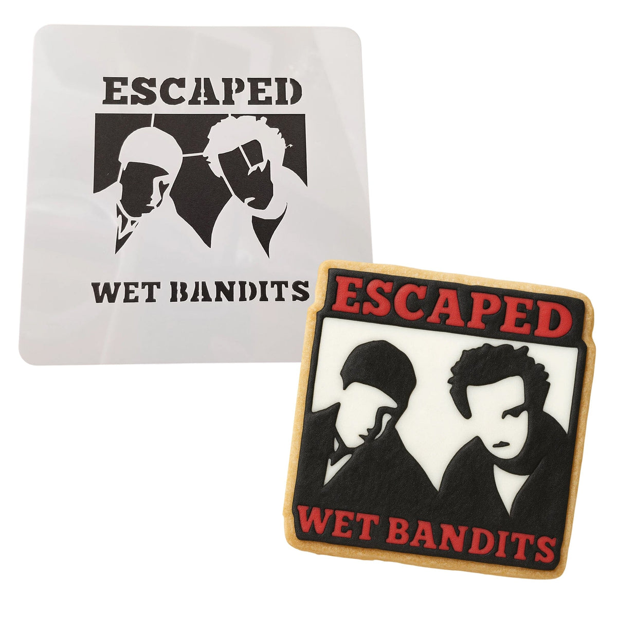 Escaped Wet Bandits Cookie Cutter | Stamp | Stencil Xmas / Winter / NYE Cookie Cutter Lady 