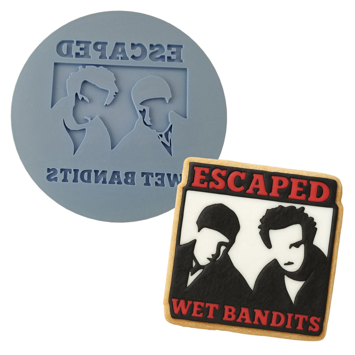 Escaped Wet Bandits Cookie Cutter | Stamp | Stencil Xmas / Winter / NYE Cookie Cutter Lady 