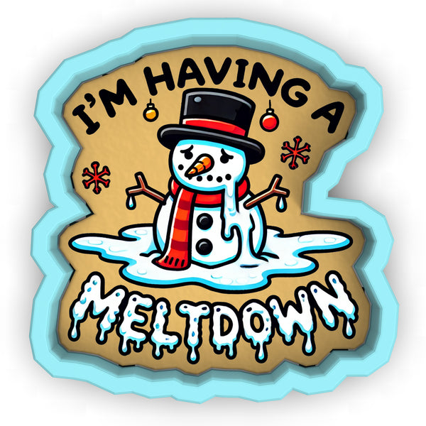 a sticker that says i'm having a meltdown