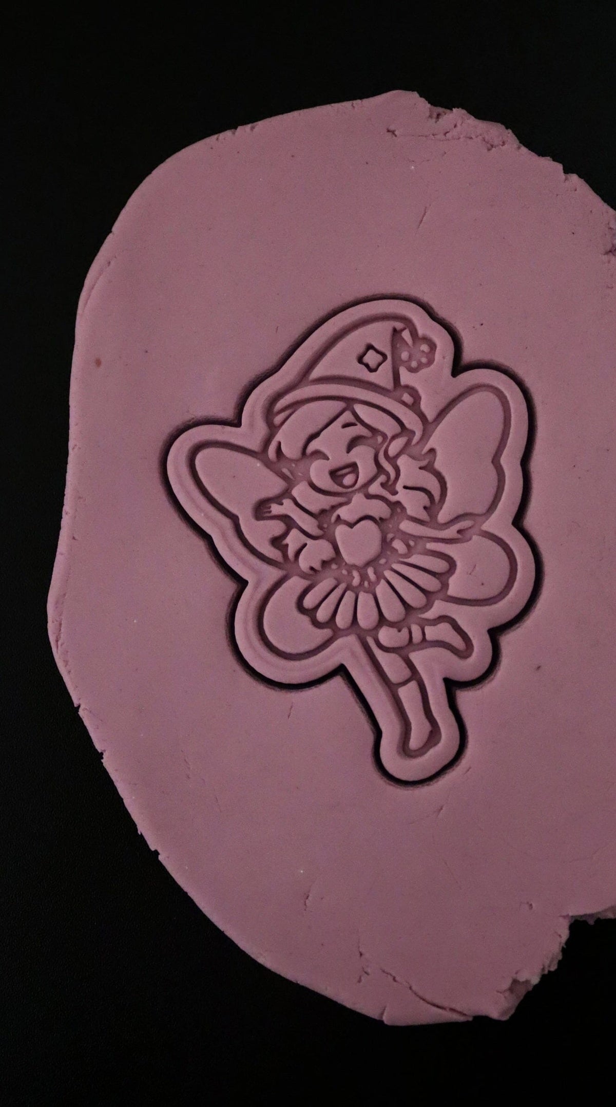 Fairy Cute Pink and Green Cookie Cutter | Stamp | Stencil - SHARP EDGES - FAST Shipping - Choose Your Own Size! #1 Cookie Cutter Lady 