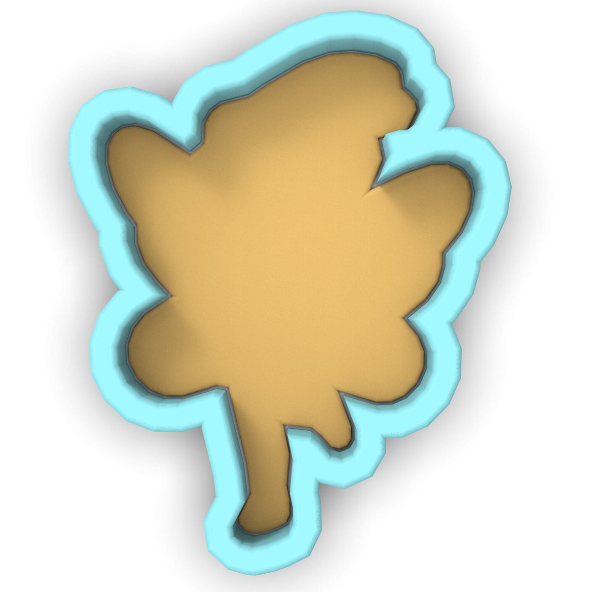 a cookie cutter shaped like a leaf