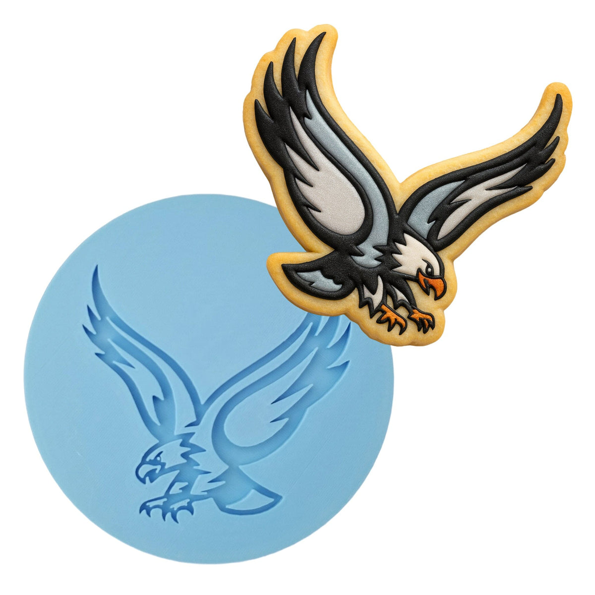 Falcon Eagle Hawk Cookie Cutter | Stamp | Stencil #1 Animals & Dinosaurs Cookie Cutter Lady MINI - 2 Inches (5cm) Debosser ONLY 