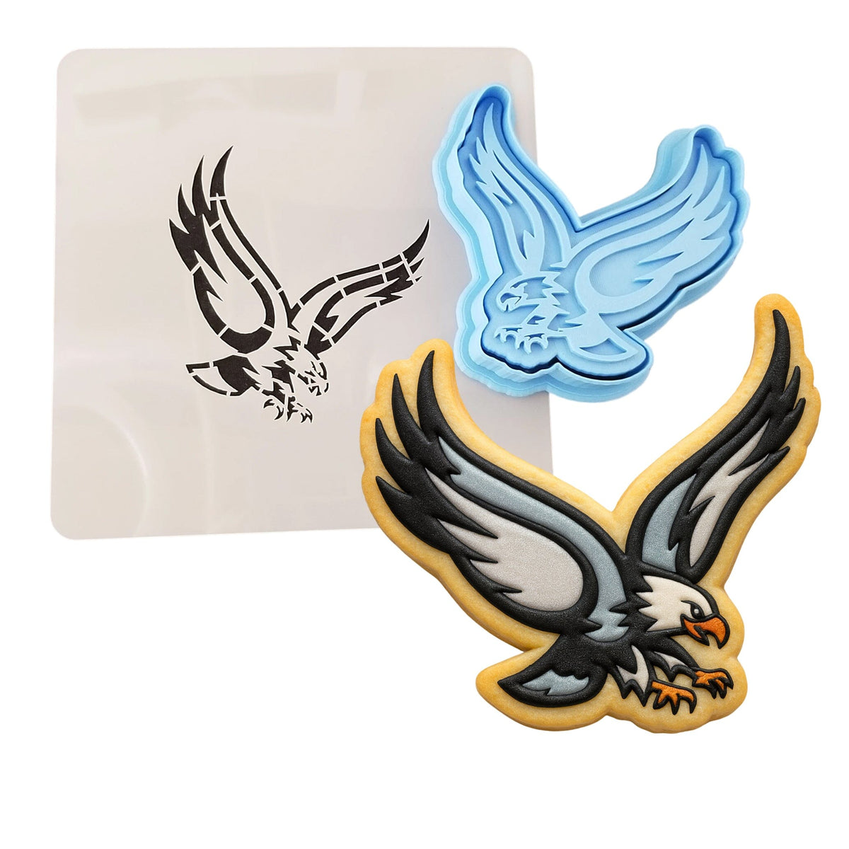 Falcon Eagle Hawk Cookie Cutter | Stamp | Stencil #1 Animals & Dinosaurs Cookie Cutter Lady 