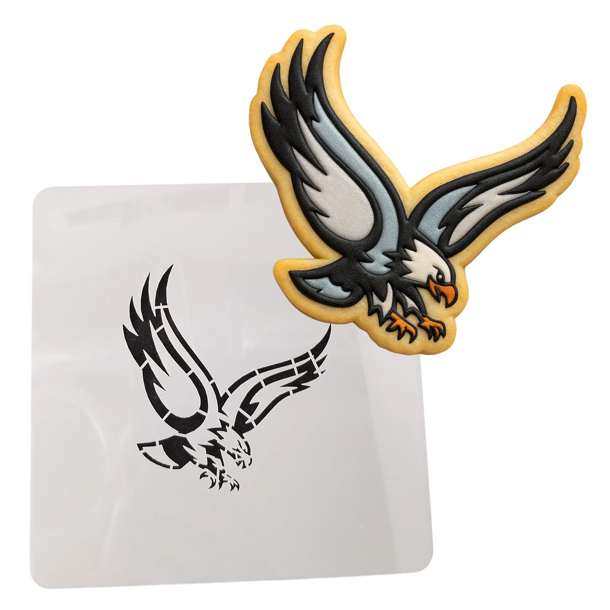Falcon Eagle Hawk Cookie Cutter | Stamp | Stencil #1 Animals & Dinosaurs Cookie Cutter Lady MINI - 2 Inches (5cm) Stencil ONLY 