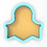 a cookie cookie shaped like a person's profile