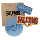 Falcons Word Cookie Cutter | Stamp | Stencil #1 Animals & Dinosaurs Cookie Cutter Lady MINI - 2 Inches (5cm) **FULL SET BUNDLE** Cutter + Stamp + Stencil + Debosser **BEST DEAL** 