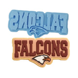 Falcons Word Cookie Cutter | Stamp | Stencil #1 Animals & Dinosaurs Cookie Cutter Lady MINI - 2 Inches (5cm) Stamp ONLY 