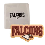 Falcons Word Cookie Cutter | Stamp | Stencil #1 Animals & Dinosaurs Cookie Cutter Lady MINI - 2 Inches (5cm) Stencil ONLY 