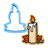 Fall Candle Cookie Cutter | Stamp | Stencil - SHARP EDGES - FAST Shipping - Choose Your Own Size! #1 Cookie Cutter Lady LITTLE - 3 Inches (7.62cm) Cookie Cutter ONLY (Outline) 