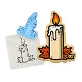 Fall Candle Cookie Cutter | Stamp | Stencil - SHARP EDGES - FAST Shipping - Choose Your Own Size! #1 Cookie Cutter Lady LITTLE - 3 Inches (7.62cm) **BUNDLE** Cutter + Stamp + Stencil 