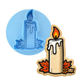 Fall Candle Cookie Cutter | Stamp | Stencil - SHARP EDGES - FAST Shipping - Choose Your Own Size! #1 Cookie Cutter Lady LITTLE - 3 Inches (7.62cm) **BUNDLE** Cutter + Debosser 