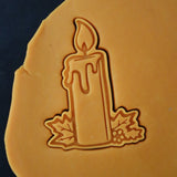 Fall Candle Cookie Cutter | Stamp | Stencil - SHARP EDGES - FAST Shipping - Choose Your Own Size! #1 Cookie Cutter Lady 