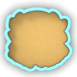 a cookie cookie with a blue border around it