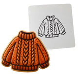 Fall Sweater Cookie Cutter | Stamp | Stencil - SHARP EDGES - FAST Shipping - Choose Your Own Size! #1 Cookie Cutter Lady 