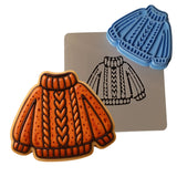 Fall Sweater Cookie Cutter | Stamp | Stencil - SHARP EDGES - FAST Shipping - Choose Your Own Size! #1 Cookie Cutter Lady 