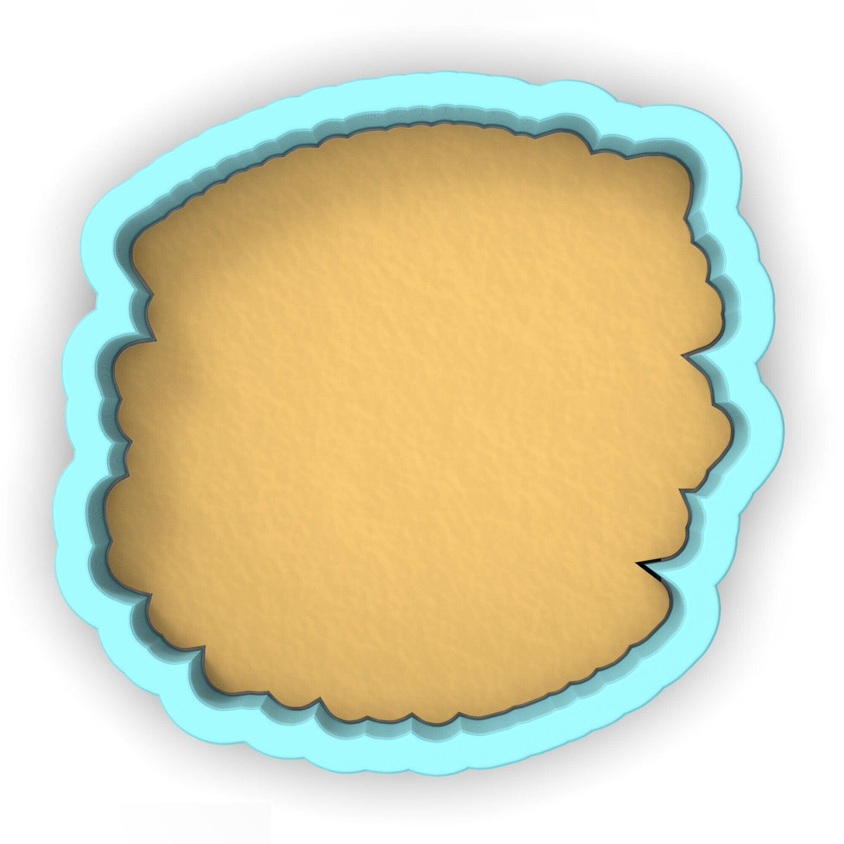 a cookie cutter with a cookie in the shape of a cookie