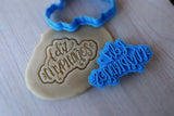 Feliz Cumpleanos Cookie Cutter | Stamp | Stencil #1 Mom / Dad / Bday / Party Cookie Cutter Lady 