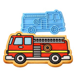 Firetruck Cookie Cutter | Stamp | Stencil #1 Comic Book / Vehicles Cookie Cutter Lady MINI - 2 Inches (5cm) Stamp ONLY 