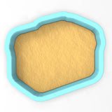 a 3d image of a piece of bread