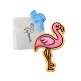 Flamingo Cookie Cutter | Stamp | Stencil #1 Animals & Dinosaurs Cookie Cutter Lady 