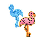 Flamingo Cookie Cutter | Stamp | Stencil #1 Animals & Dinosaurs Cookie Cutter Lady MINI - 2 Inches (5cm) Stamp ONLY 