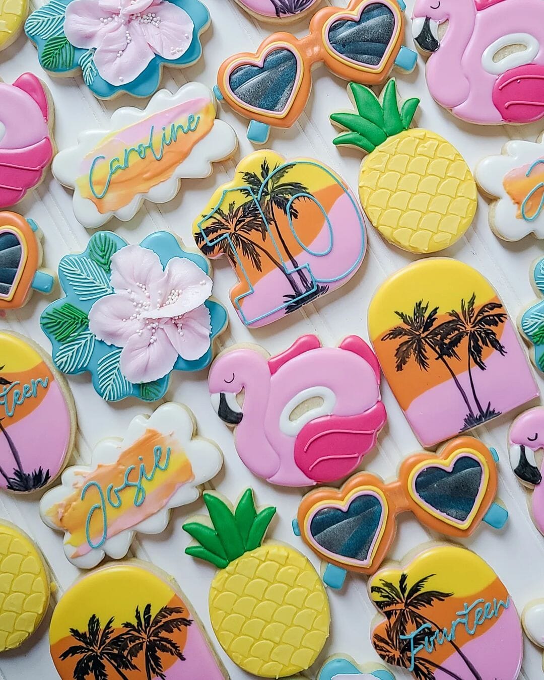 Flamingo Pool Float Cookie Cutter | Stamp | Stencil #1 Beach / Summer Cookie Cutter Lady 