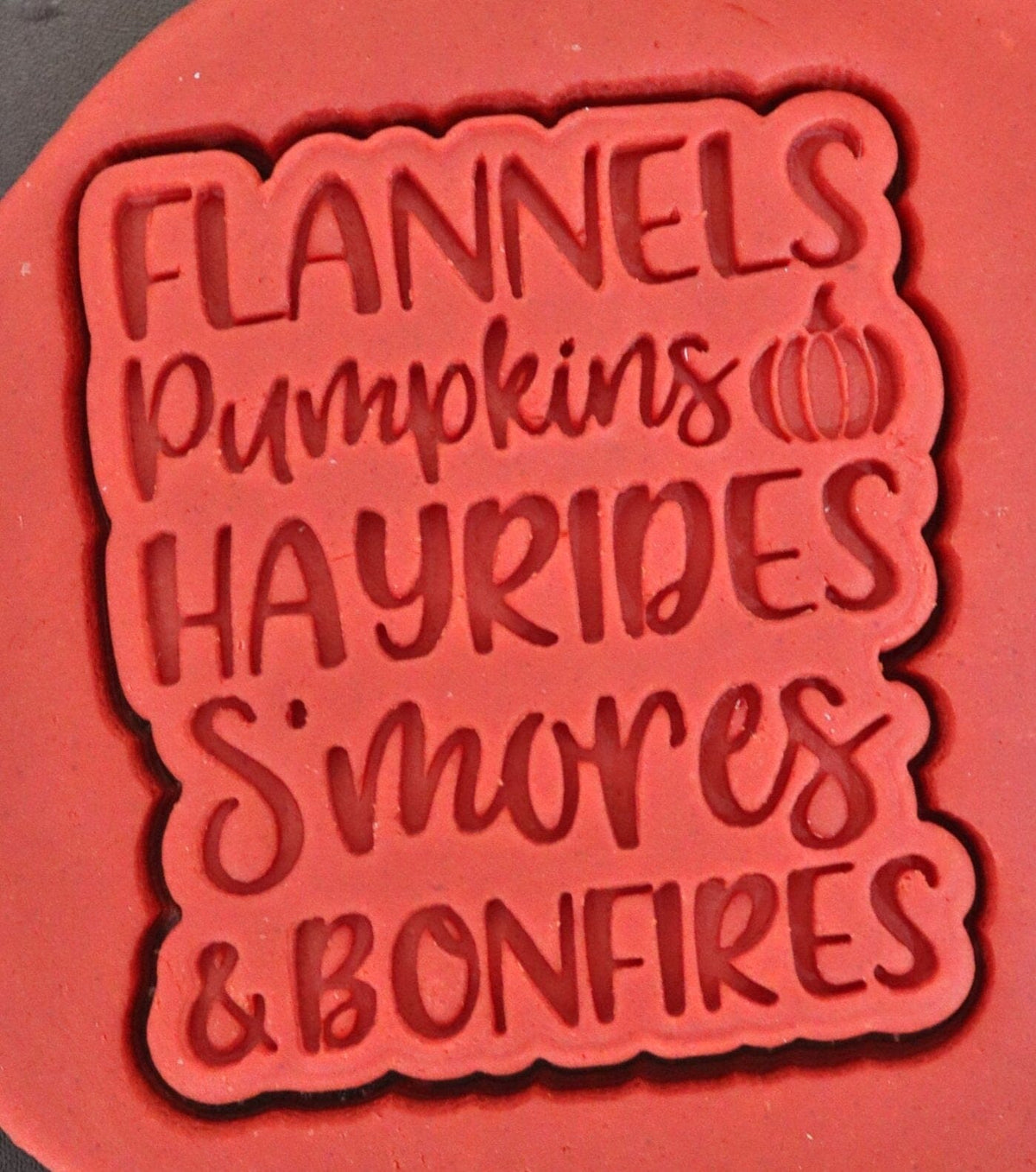 Flannels Pumpkins Hayride Cookie Cutter | Stamp | Stencil Halloween / Fall Cookie Cutter Lady 