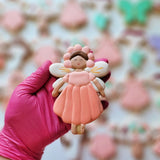 Flower Fairy Cookie Cutter | Stamp | Stencil Miscellaneous Cookie Cutter Lady 