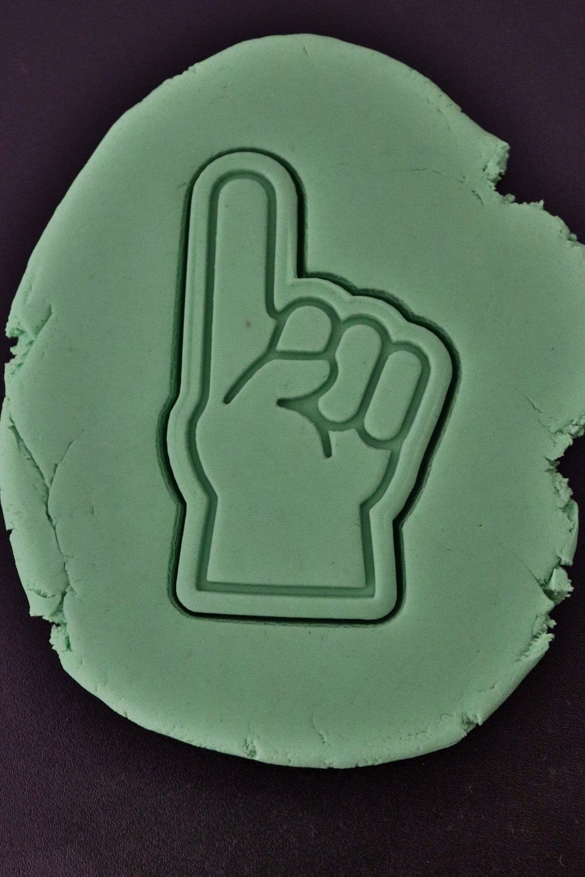 Foam Finger Cookie Cutter | Stamp | Stencil - SHARP EDGES - FAST Shipping - Choose Your Own Size! #1 Cookie Cutter Lady 