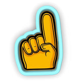 a yellow hand with a thumb up sign