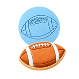 Football Cookie Cutter | Stamp | Stencil - SHARP EDGES - FAST Shipping - Choose Your Own Size! #2 Cookie Cutter Lady LITTLE - 3 Inches (7.62cm) Debosser ONLY 