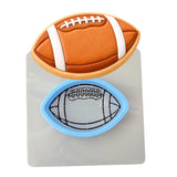 Football Cookie Cutter | Stamp | Stencil - SHARP EDGES - FAST Shipping - Choose Your Own Size! #2 Cookie Cutter Lady LITTLE - 3 Inches (7.62cm) **BUNDLE** Cutter + Stencil 