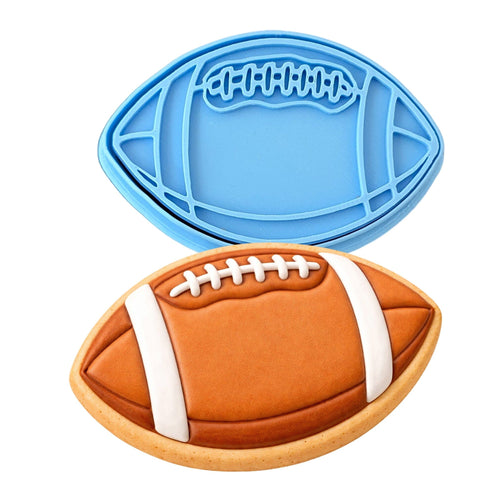 Football Cookie Cutter | Stamp | Stencil - SHARP EDGES - FAST Shipping - Choose Your Own Size! #2