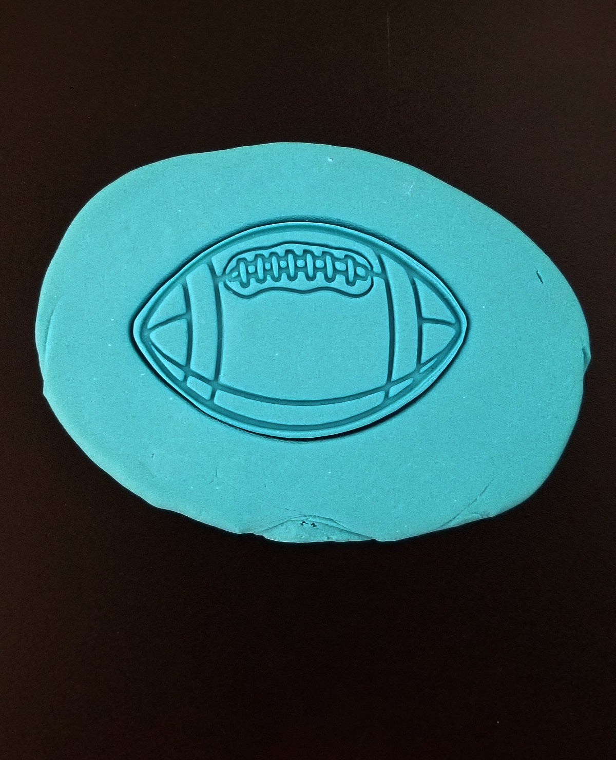 Football Cookie Cutter | Stamp | Stencil - SHARP EDGES - FAST Shipping - Choose Your Own Size! #2 Cookie Cutter Lady 