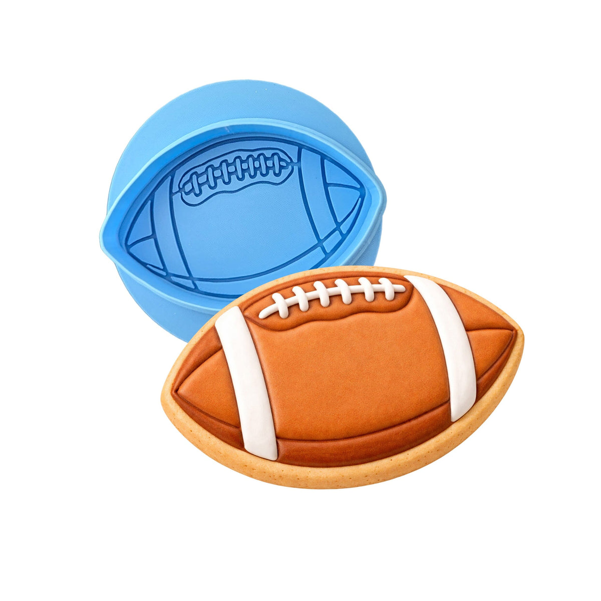 Football Cookie Cutter | Stamp | Stencil - SHARP EDGES - FAST Shipping - Choose Your Own Size! #2 Cookie Cutter Lady LITTLE - 3 Inches (7.62cm) **BUNDLE** Cutter + Debosser 