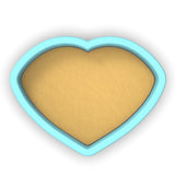 a cookie in the shape of a heart