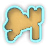 a cookie shaped like the letter k