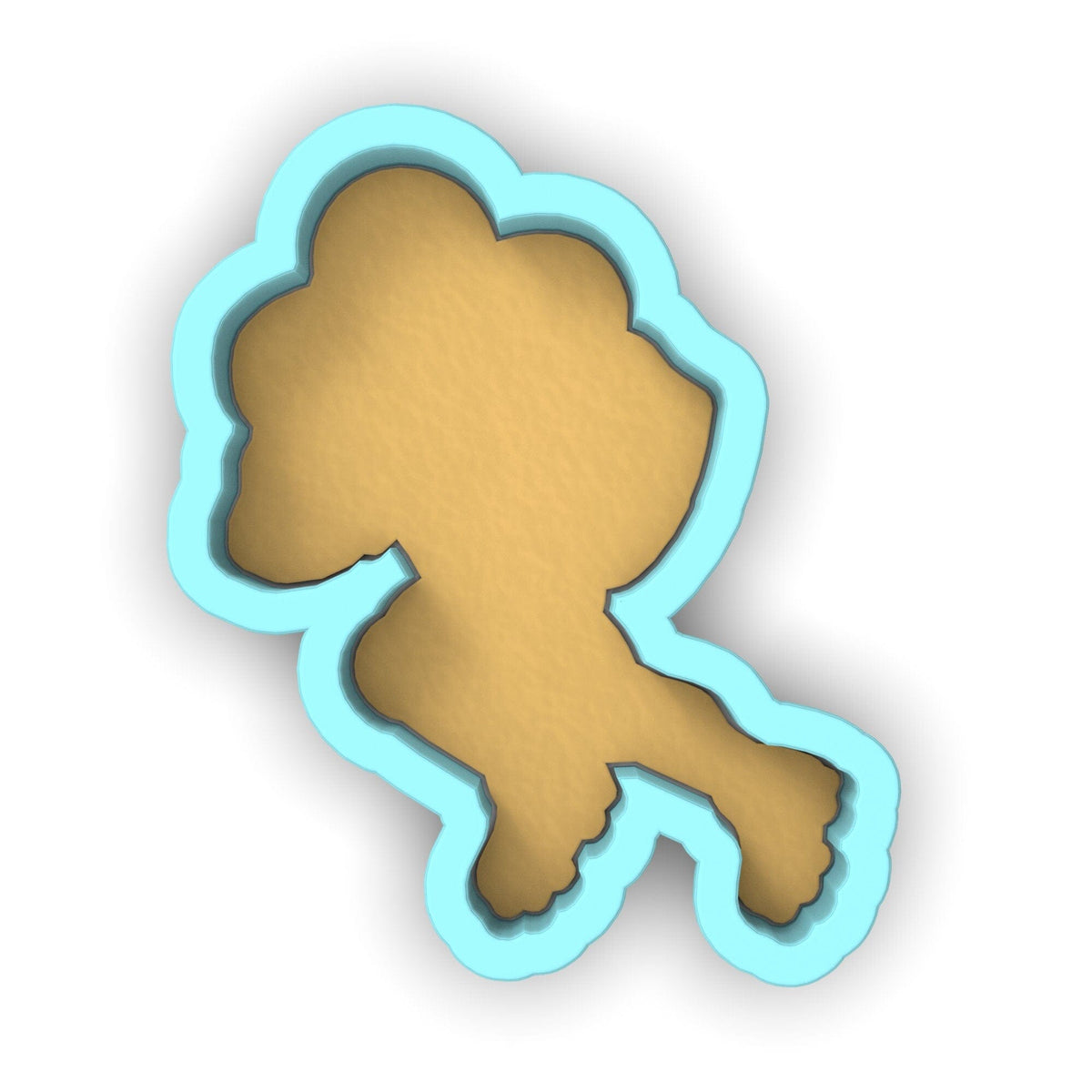 a cookie cutter shaped like a teddy bear