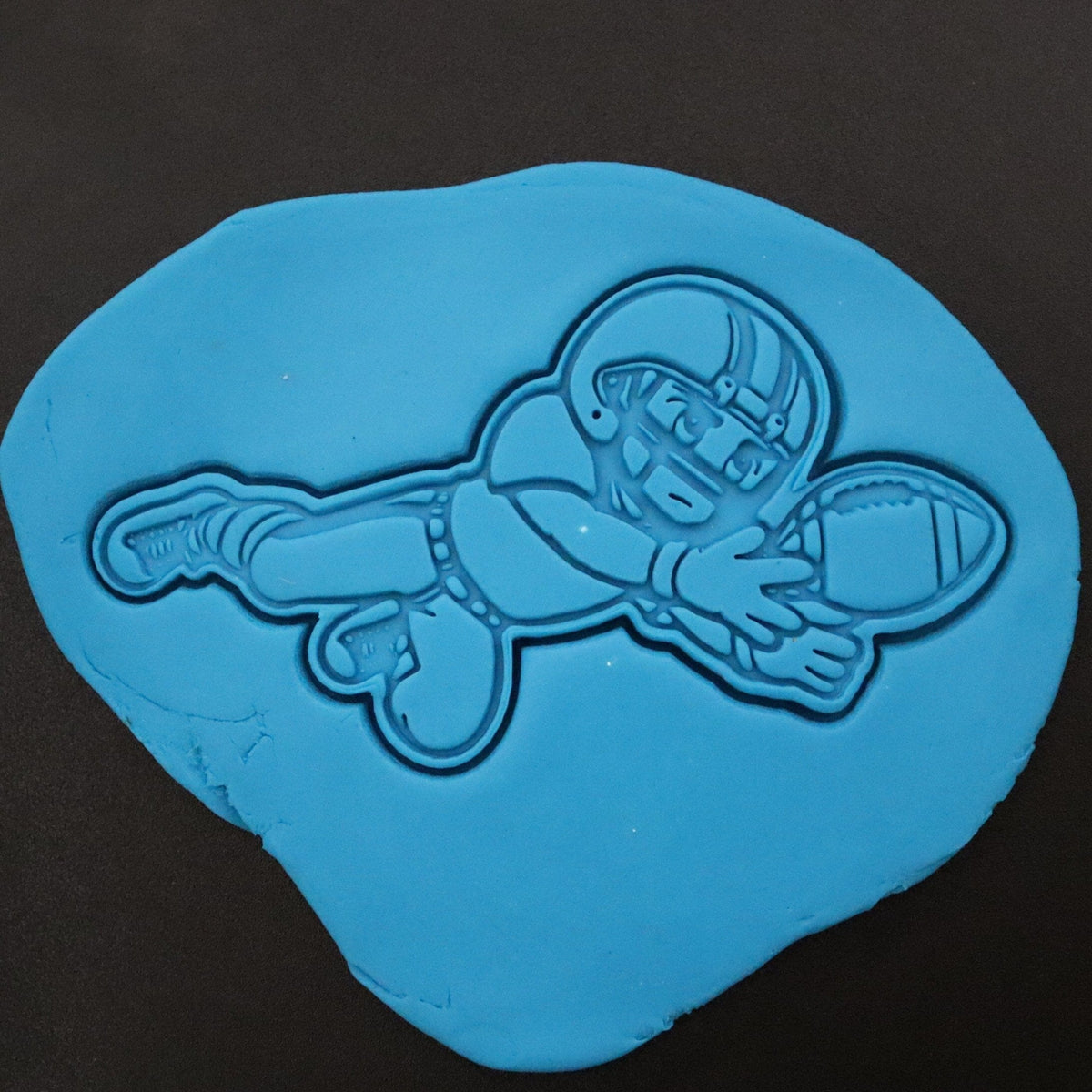 Football Receiver Diving Catch Cookie Cutter | Stamp | Stencil - SHARP EDGES - FAST Shipping - Choose Your Own Size! #2 Cookie Cutter Lady 