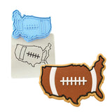 Football USA Cookie Cutter Stamp & Outline #1 Sports Cookie Cutter Lady 