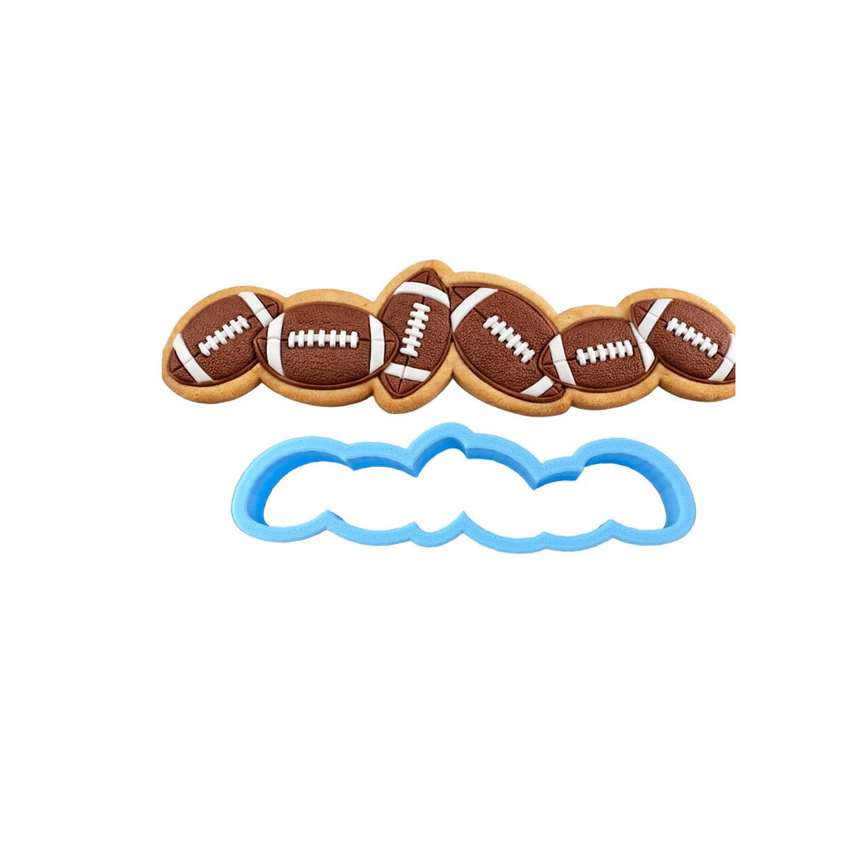 Footballs Fondant Cake Cutter Sports Cookie Cutter Lady 