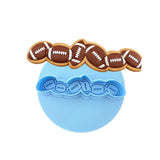 Footballs Fondant Cake Cutter Sports Cookie Cutter Lady 