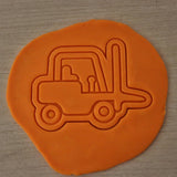 Forklift Cookie Cutter | Stamp | Stencil #1 transportation Cookie Cutter Lady 
