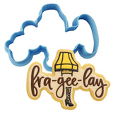 Fra Gee Lay Leg Cookie Cutter | Stamp | Stencil #1 Xmas / Winter / NYE Cookie Cutter Lady 