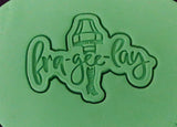 Fra Gee Lay Leg Cookie Cutter | Stamp | Stencil #1 Xmas / Winter / NYE Cookie Cutter Lady 