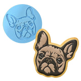 French Bulldog Cookie Cutter | Stamp | Stencil #1 Animals & Dinosaurs Cookie Cutter Lady MINI - 2 Inches (5cm) Debosser ONLY 