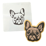 French Bulldog Cookie Cutter | Stamp | Stencil #1 Animals & Dinosaurs Cookie Cutter Lady MINI - 2 Inches (5cm) Stencil ONLY 