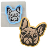 French Bulldog Cookie Cutter | Stamp | Stencil #1 Animals & Dinosaurs Cookie Cutter Lady 